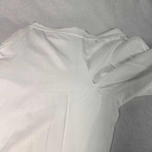 ELIE TAHARI Officecore Mob Wife IVORY Hi-Rise Wide Leg Cropped  Trouser Size 12 - Picture 8 of 16